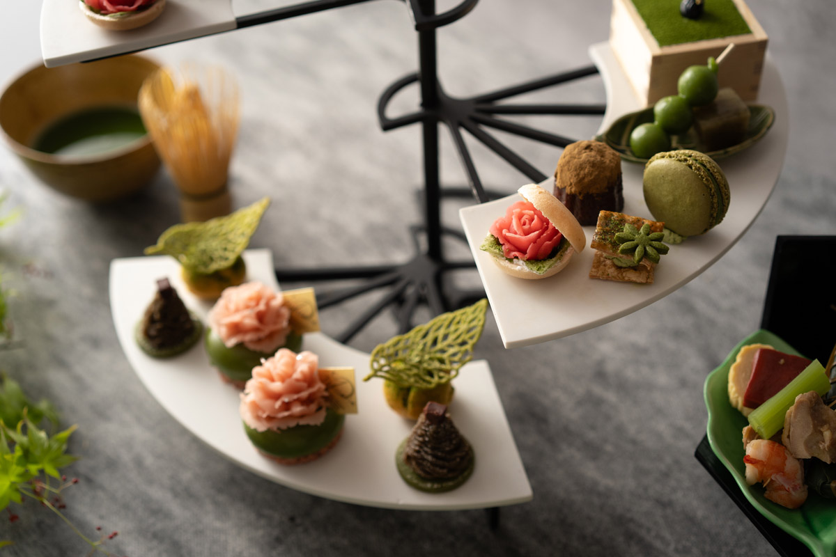 京都【桜鶴苑】Blooming Japanese Tea Afternoon Tea